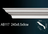Карниз гладкий AB117F