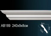 Карниз гладкий AB189F