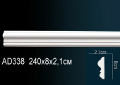 Молдинг гладкий AD338