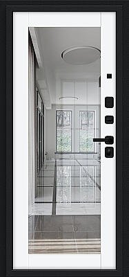 Флэш МФ/SBlack (цвет Букле черное/White Silk)