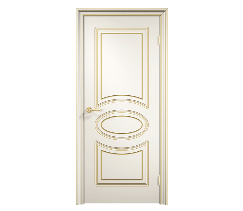 Дверь межкомнатная глухая Милан ДГ15 с патиной бежевая