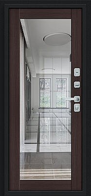 Флэш МФ/BChrome (цвет Букле черное/Wenge Melinga)