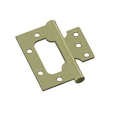 Петля без врезки стальная 2ВВ 75*63*2,5 (универс.) (цвет PB Золото)