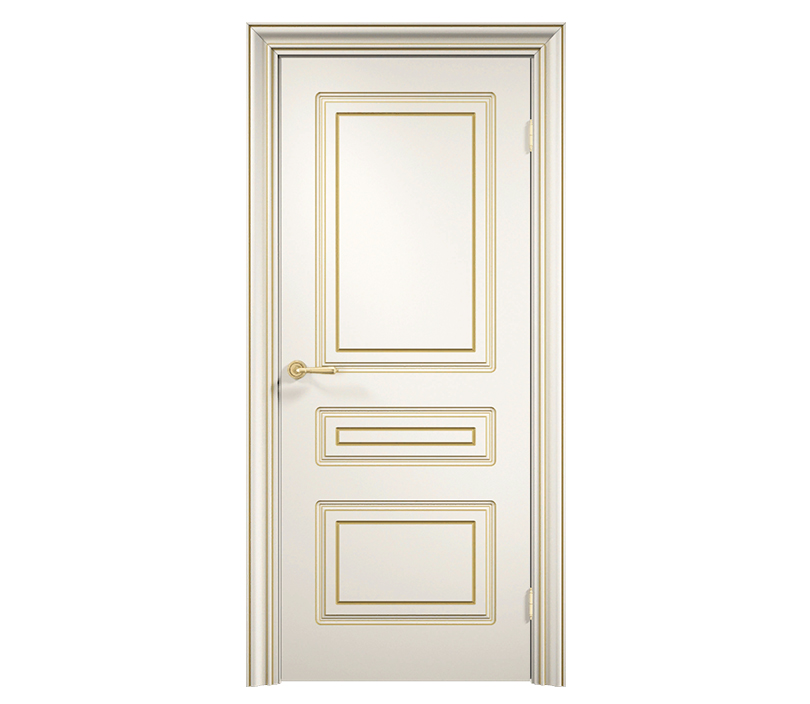 Дверь межкомнатная глухая Милан ДГ3 с патиной бежевая