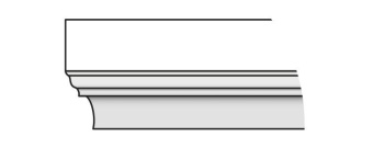 Карниз Тип-8 70 см Cappuccino Veralinga