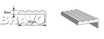 Наличник "Т" Тип-3 2130*80*8 Greyny