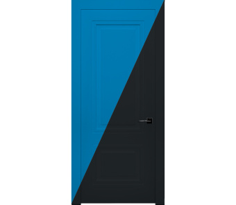 Дверь межкомнатная глухая двухцветная Гранада ДГ2