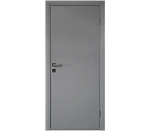 Влагостойкая дверь ПВХ EtaDoor глухая серая одностворчатая с ПВХ кромкой