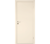 Влагостойкая дверь ПВХ EtaDoor глухая кремовая одностворчатая с ПВХ кромкой